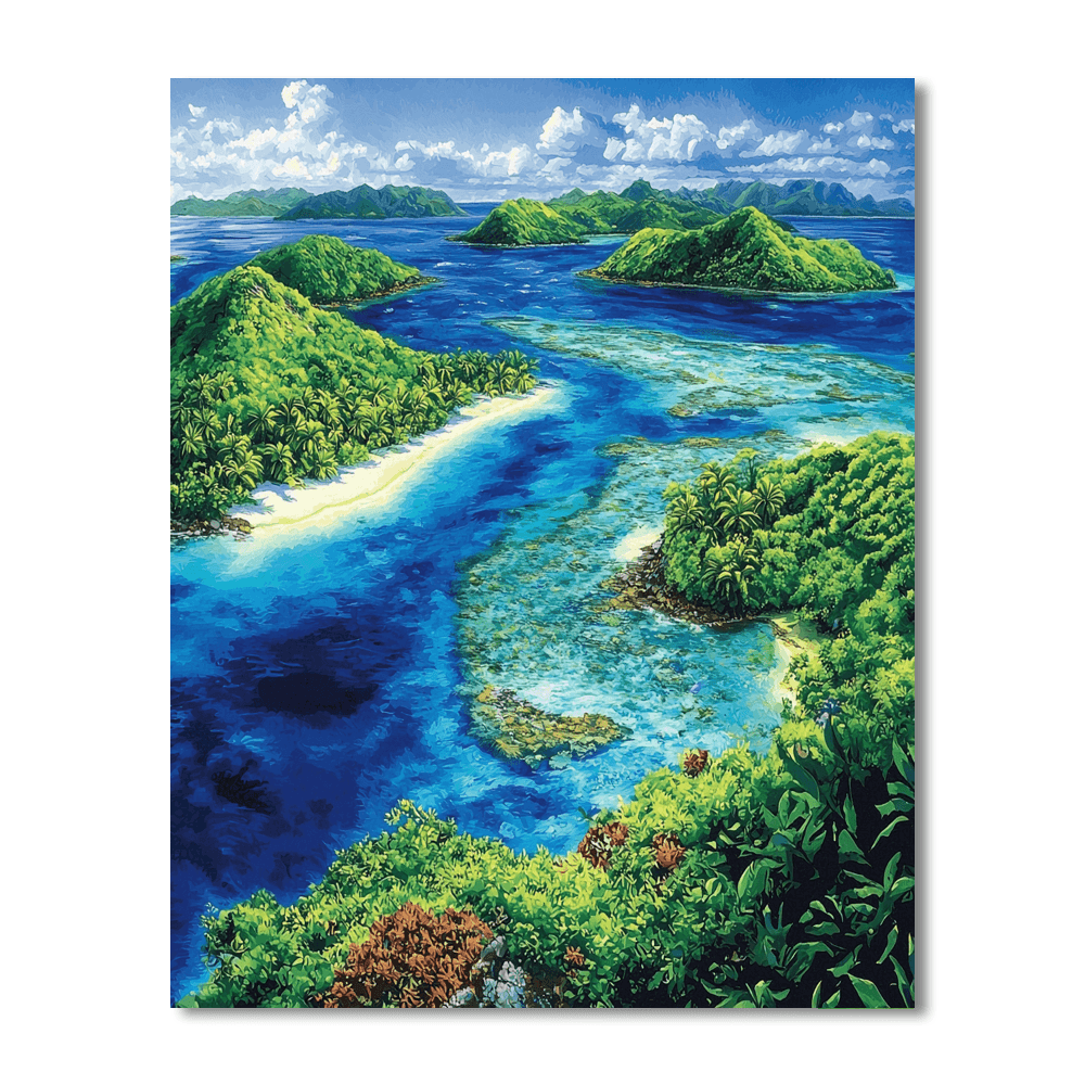 Raja Ampat Islands DIY Paint By Numbers