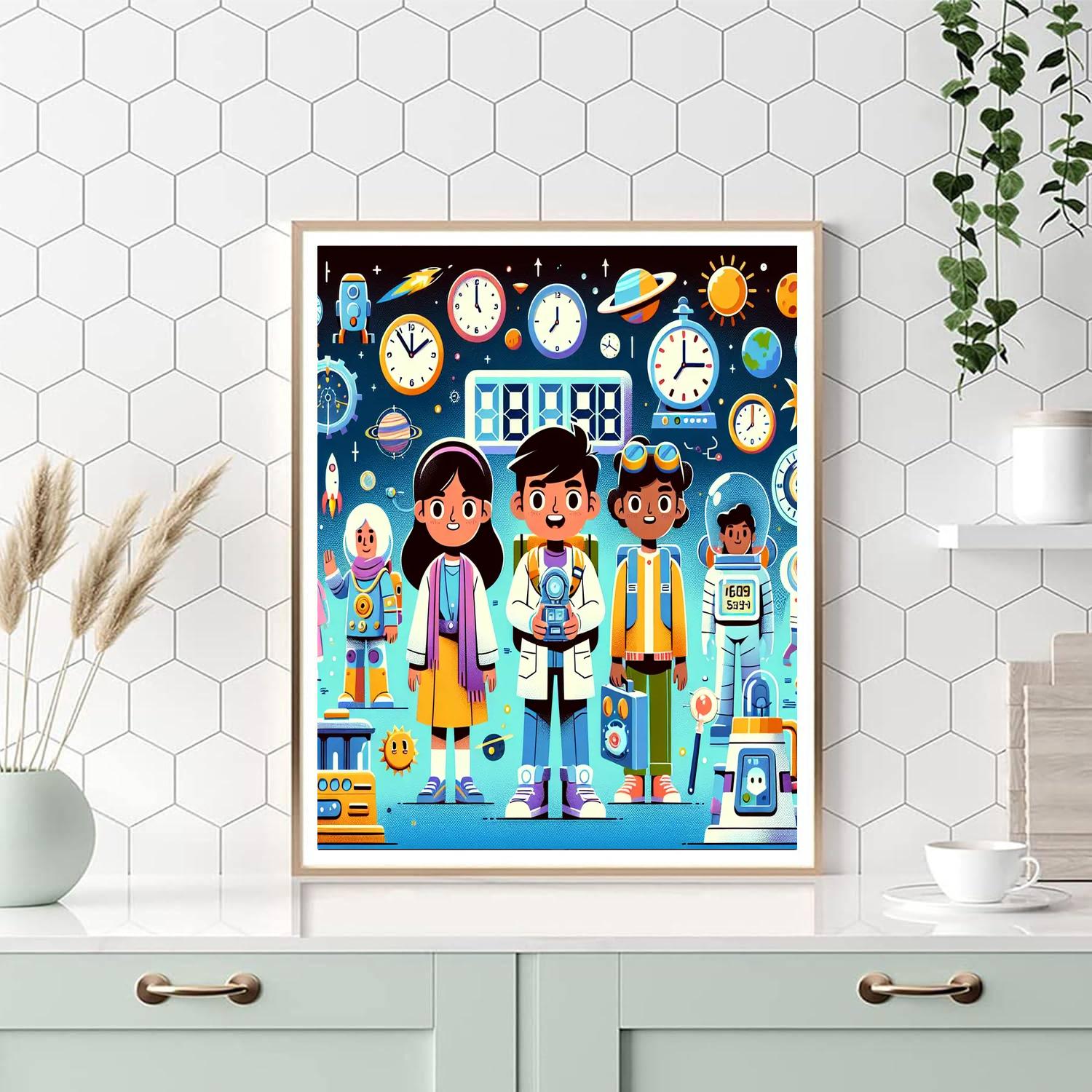 Space Time Traveler's Journey Painting Number Kit