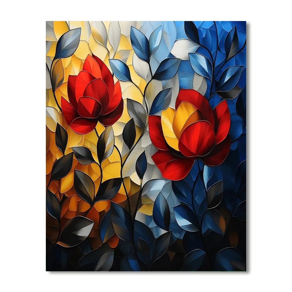 Frida Kahlo Inspired Echoing Colors Of Emotion  Painting By Numbers Kit