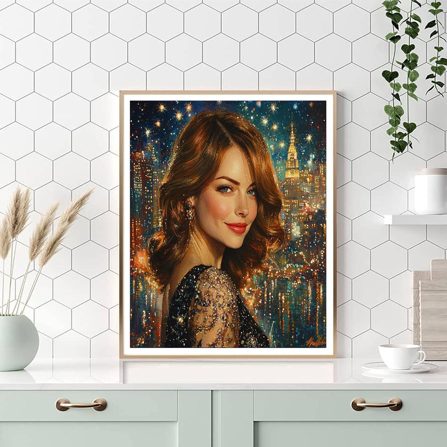 Emma Stone: The Transformative Spirit Of The Artist Paint By Color