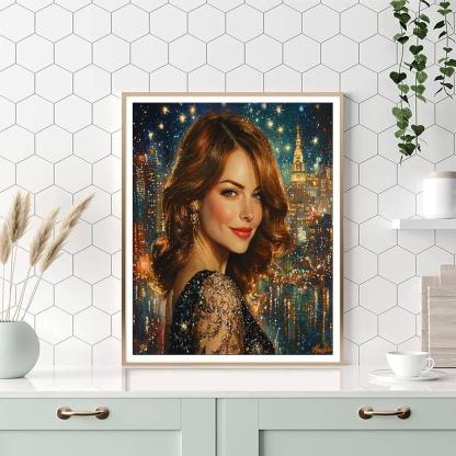 Emma Stone: The Transformative Spirit Of The Artist Paint By Color