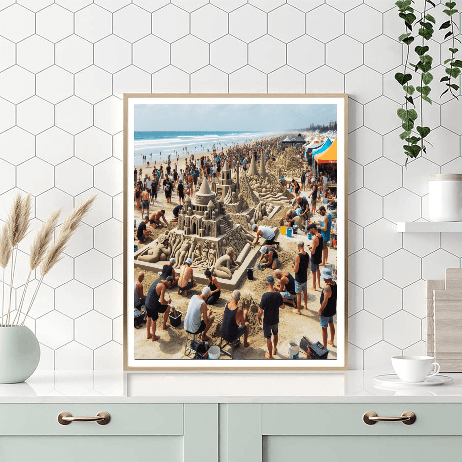 Sandfest - Usa Number Painting