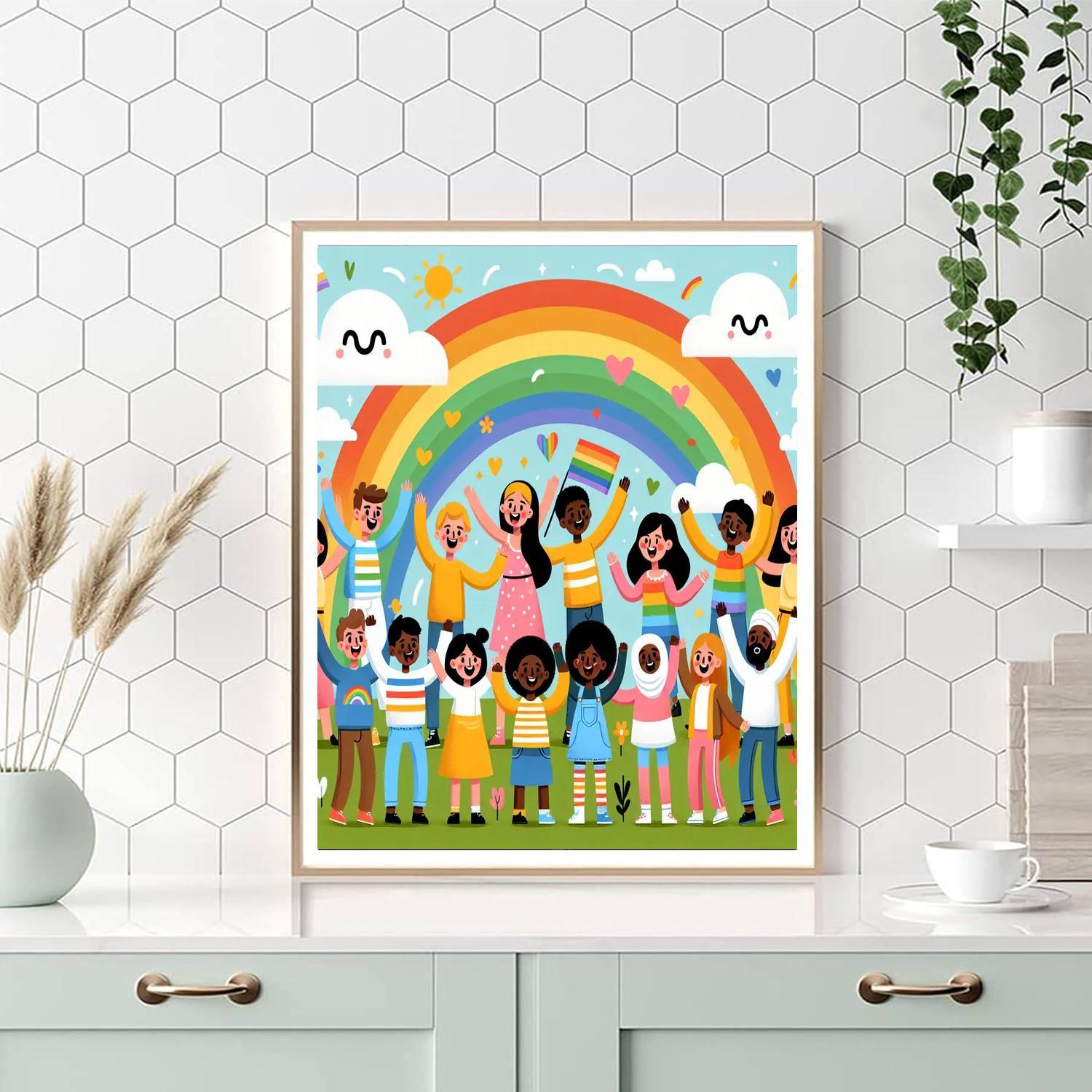 Rainbow Pals Numbered Painting Kits