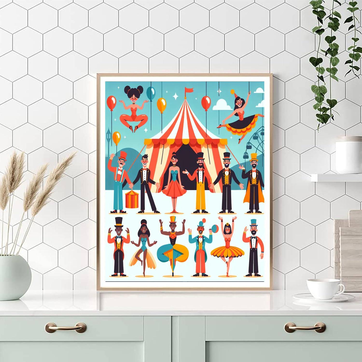 Dreamland Circus Adventure Paint By Number