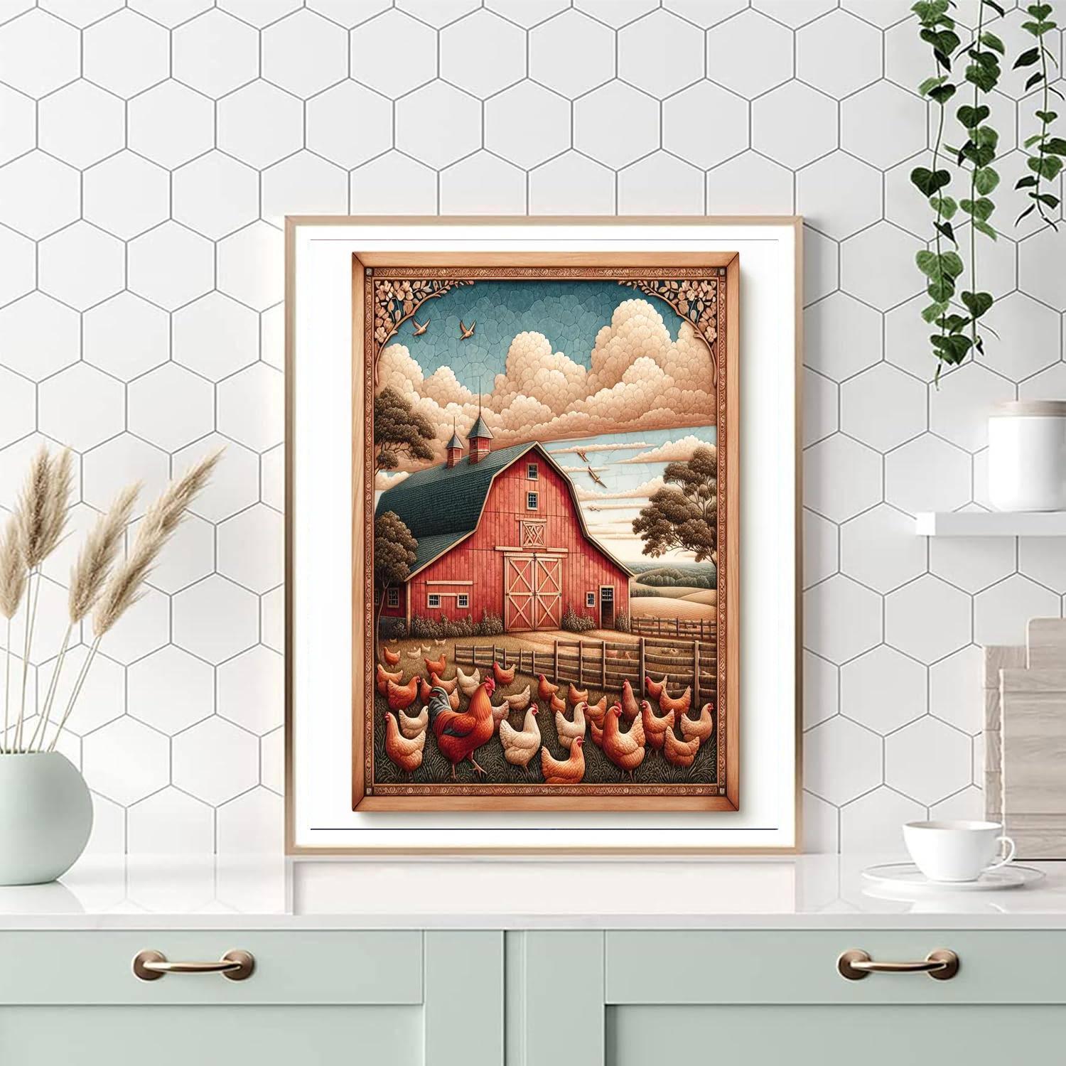 Nostalgic Farm Life Paint By Numbers Art