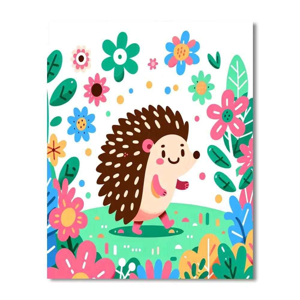 Sweet Hedgehog Numbered Painting Kits