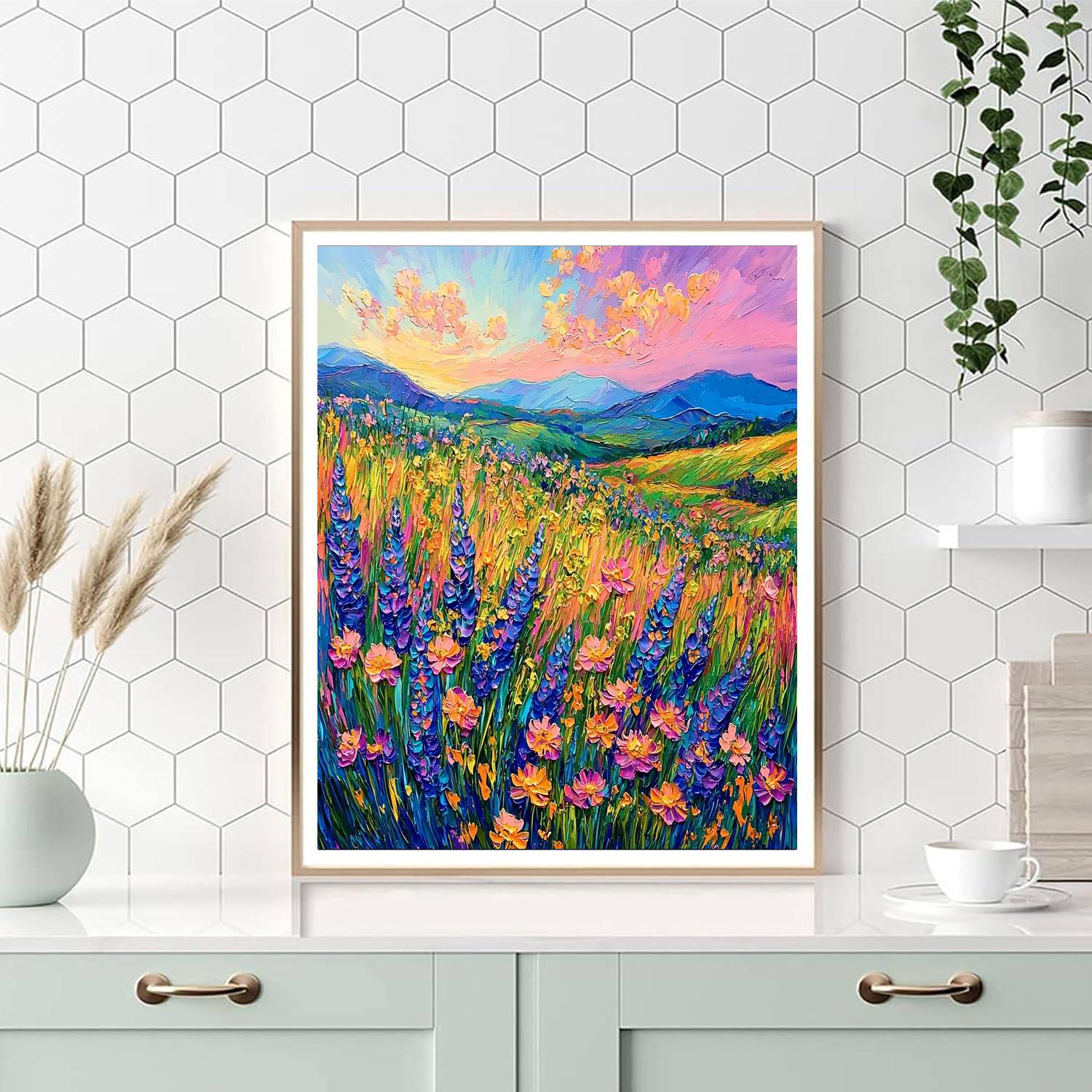 Vincent Van Gogh Inspired Wild Meadow  Paint By Numbers Kits