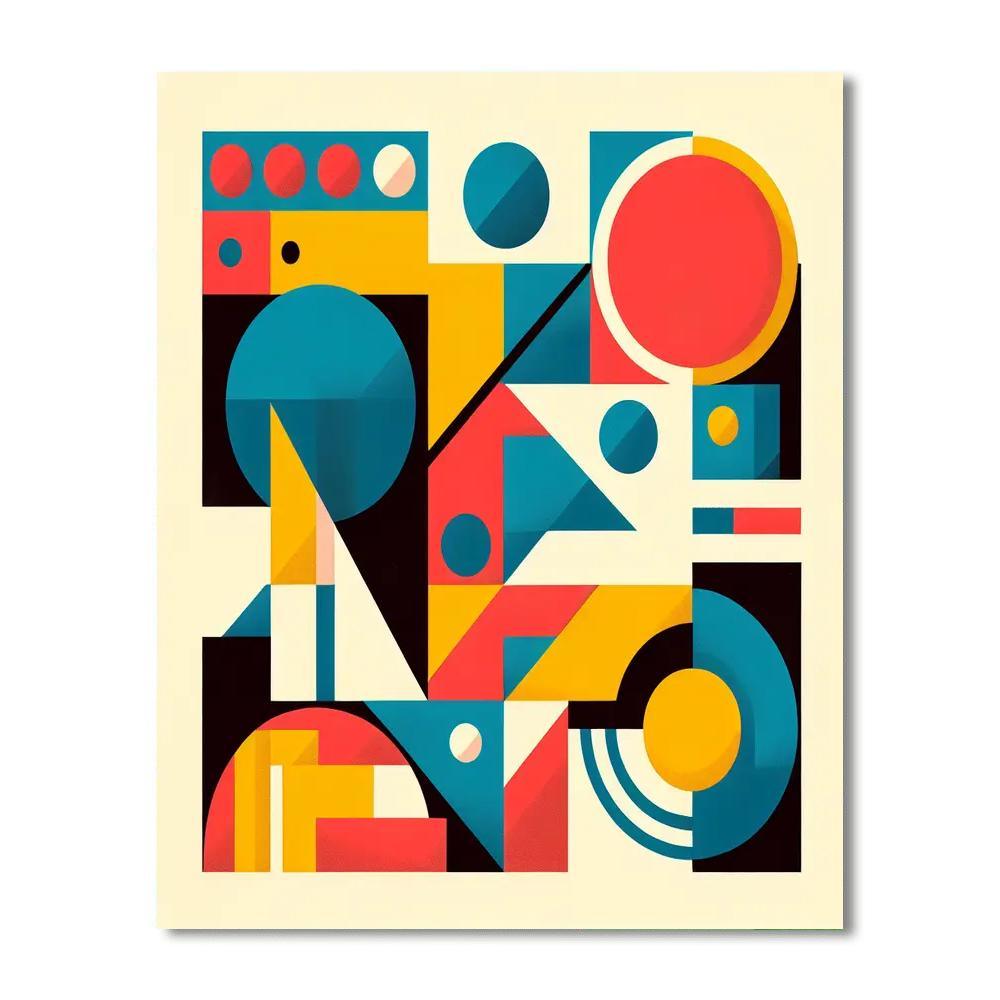 Modern Geometric Masterpiece Paint By Numbers