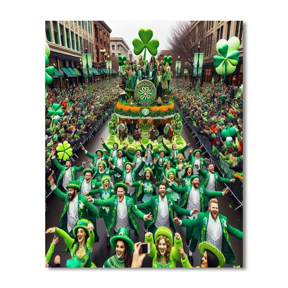 St. Patrick's Day Festival Number Painting