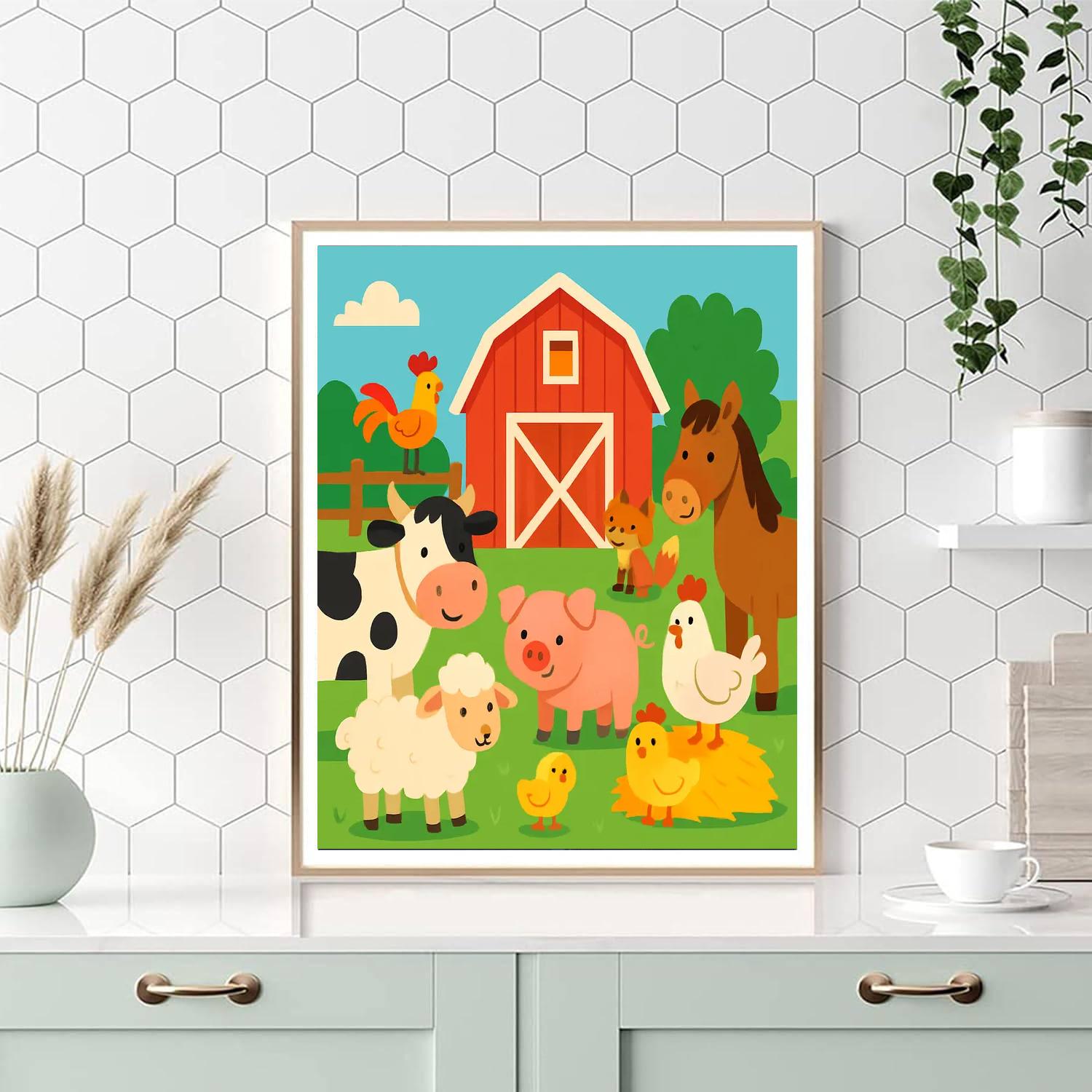Barnyard Bonanza Paint By Number