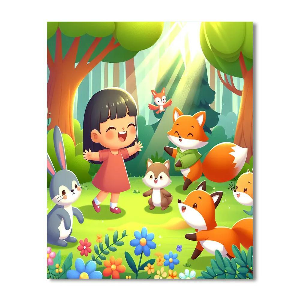 Forest Friends Journey Paint By Numbers