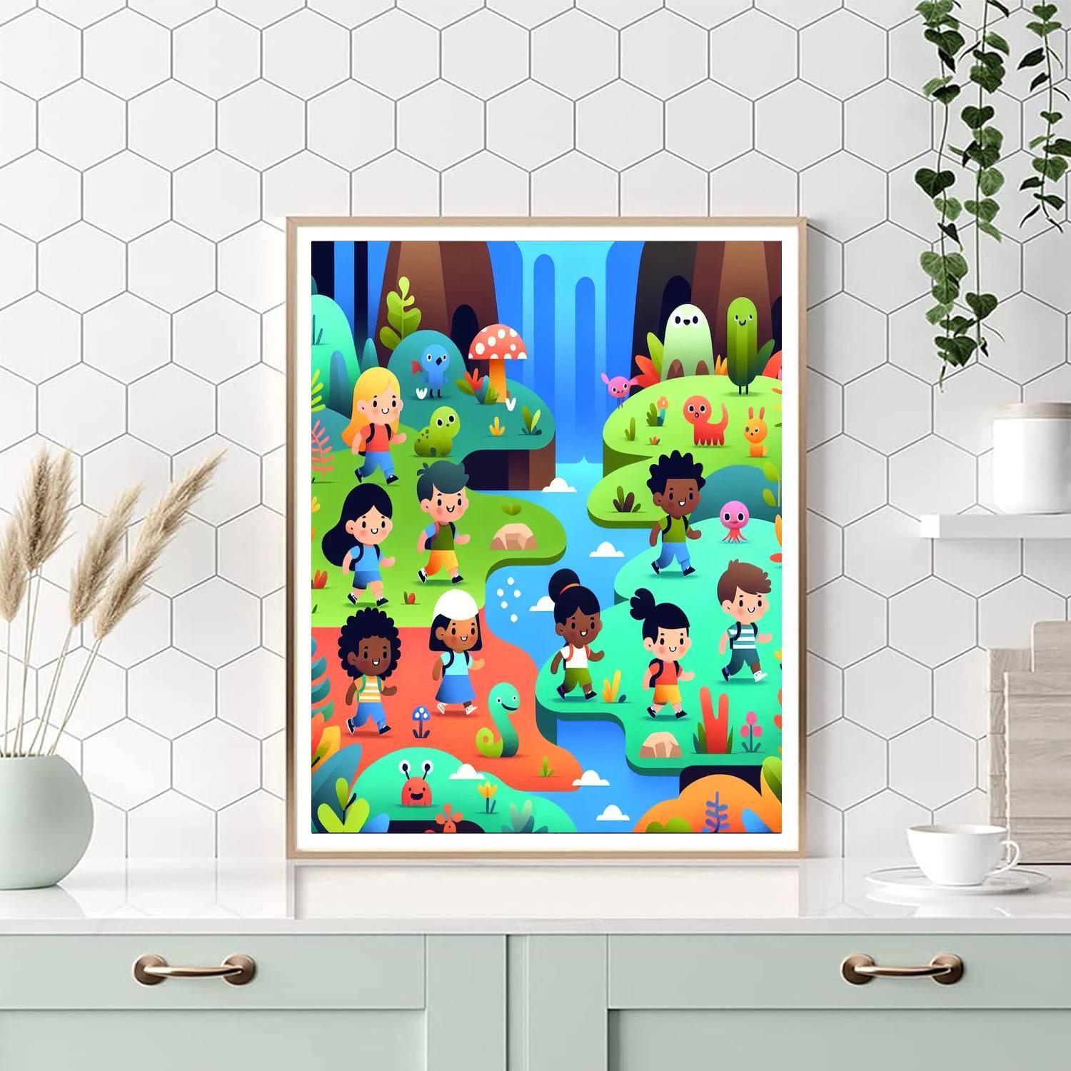 Mysterious Island Adventure Number Painting