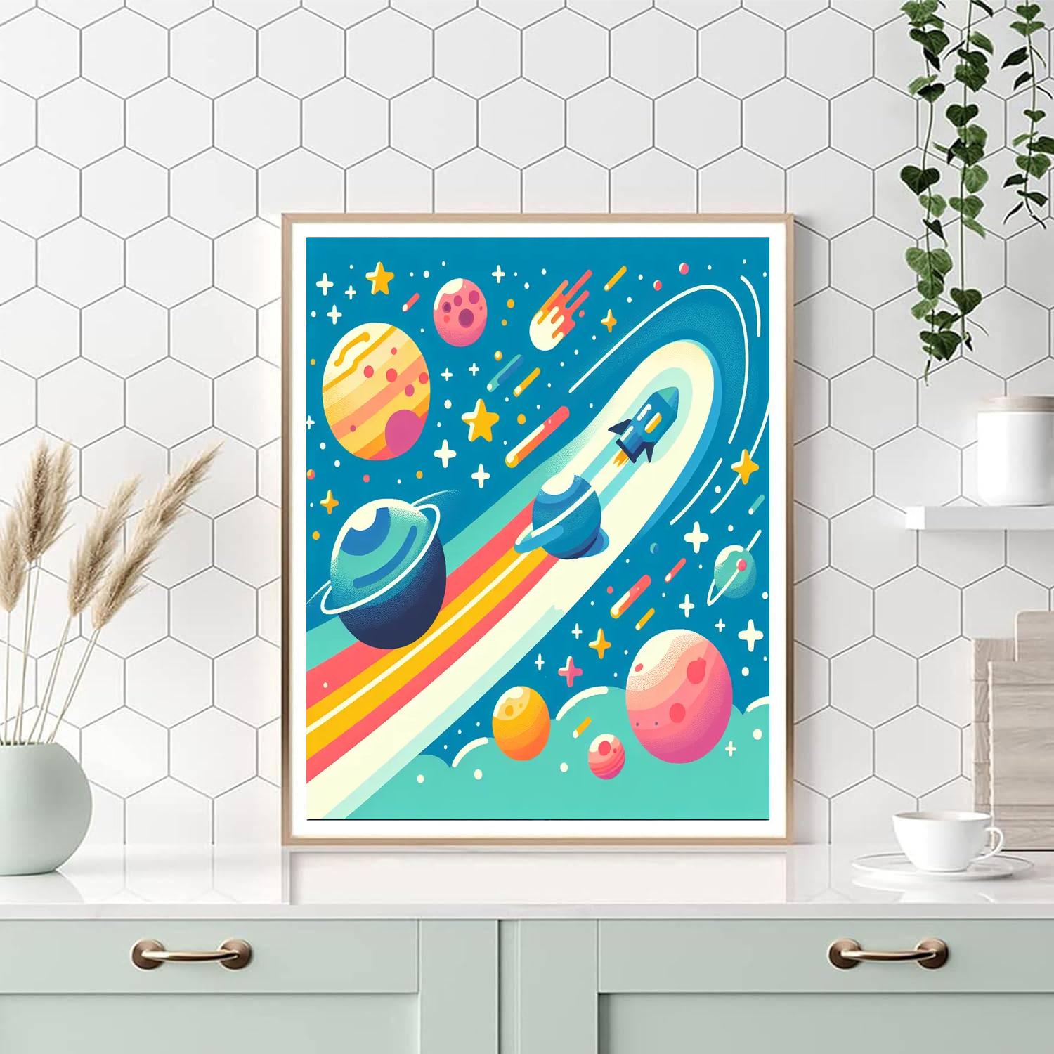 Galaxy Quest Adventures Paint By Numbers Art