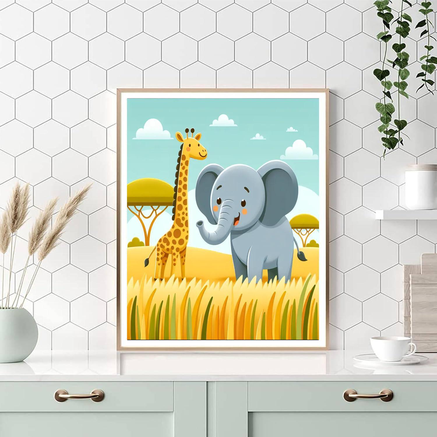 Adventure Safari Friends Number Painting