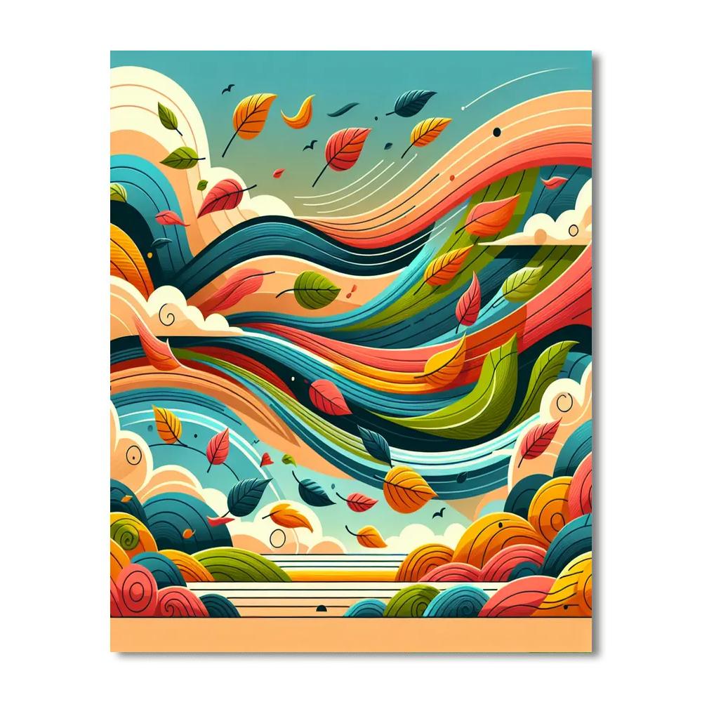 Whirling Winds Paint By Numbers Art