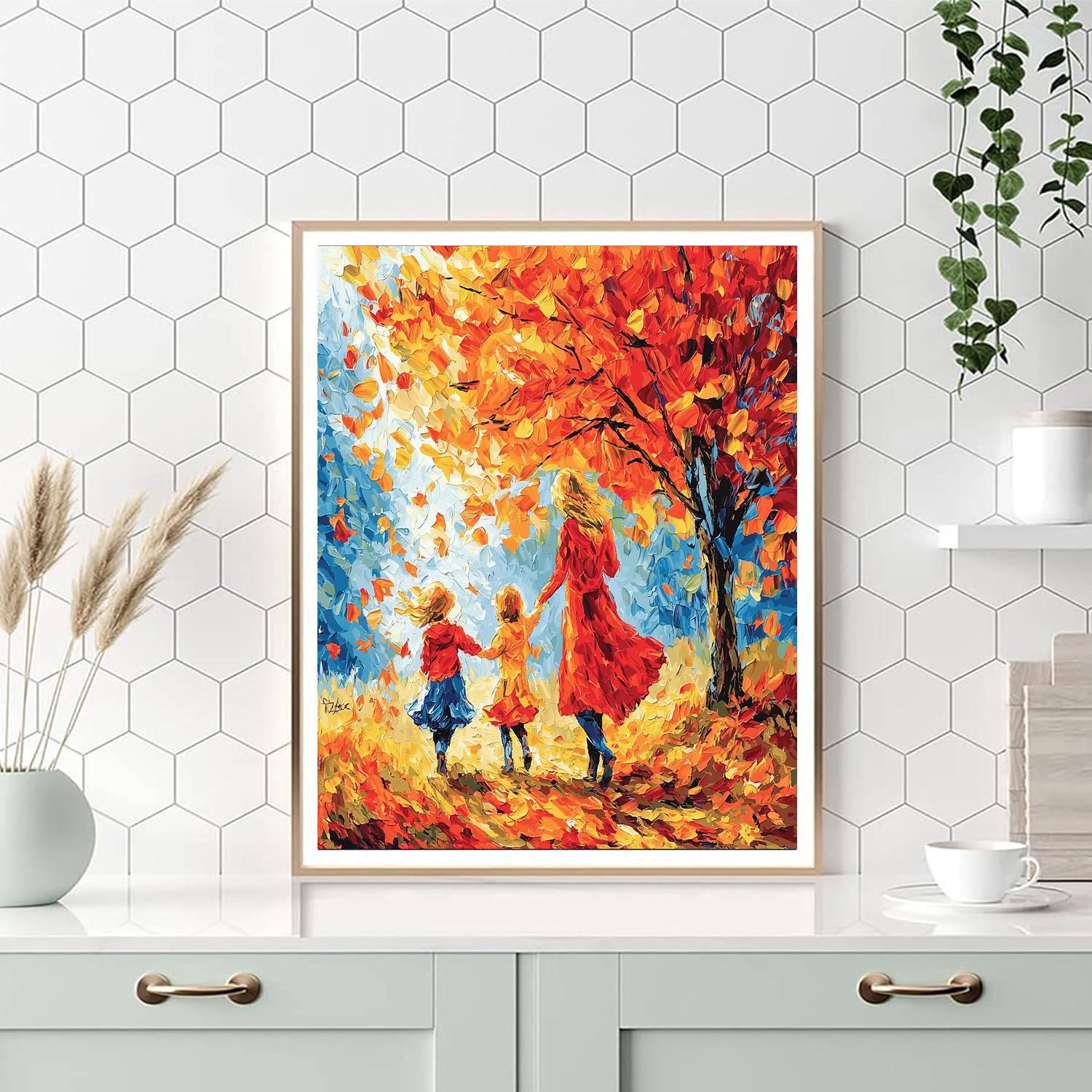 A Walk Through Autumn Leaves Paint By Number