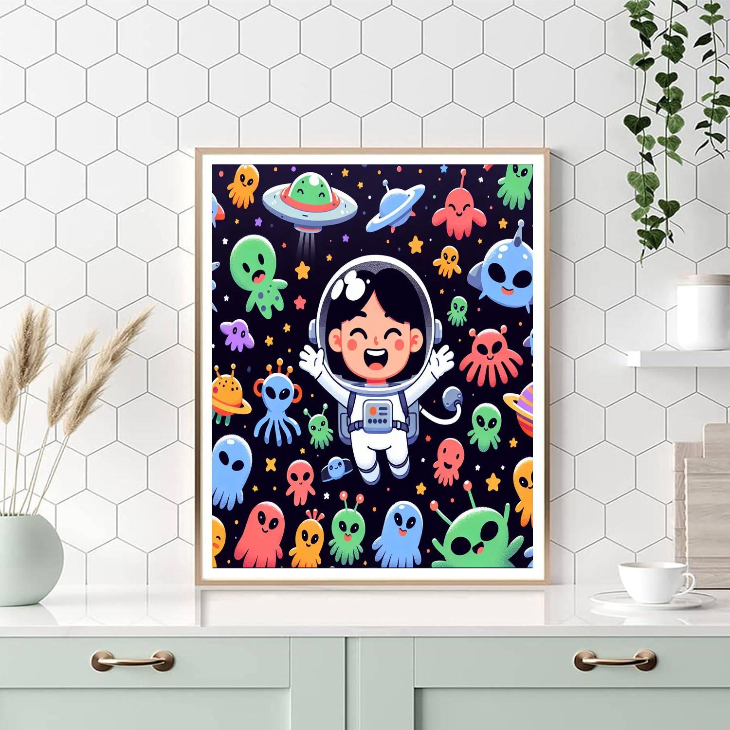 Wacky Space Adventures Painting By Numbers Kit