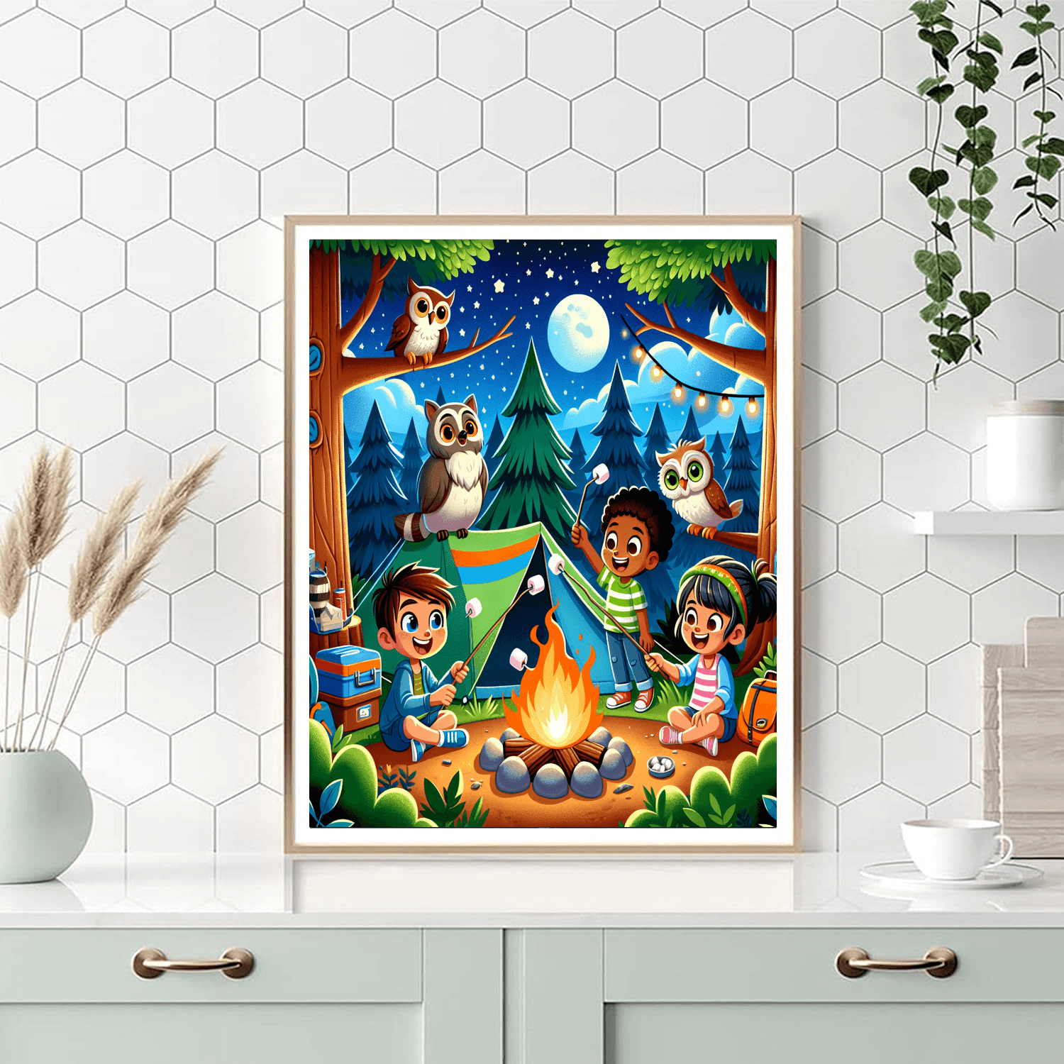 Joyful Camping Trip Paint By Color