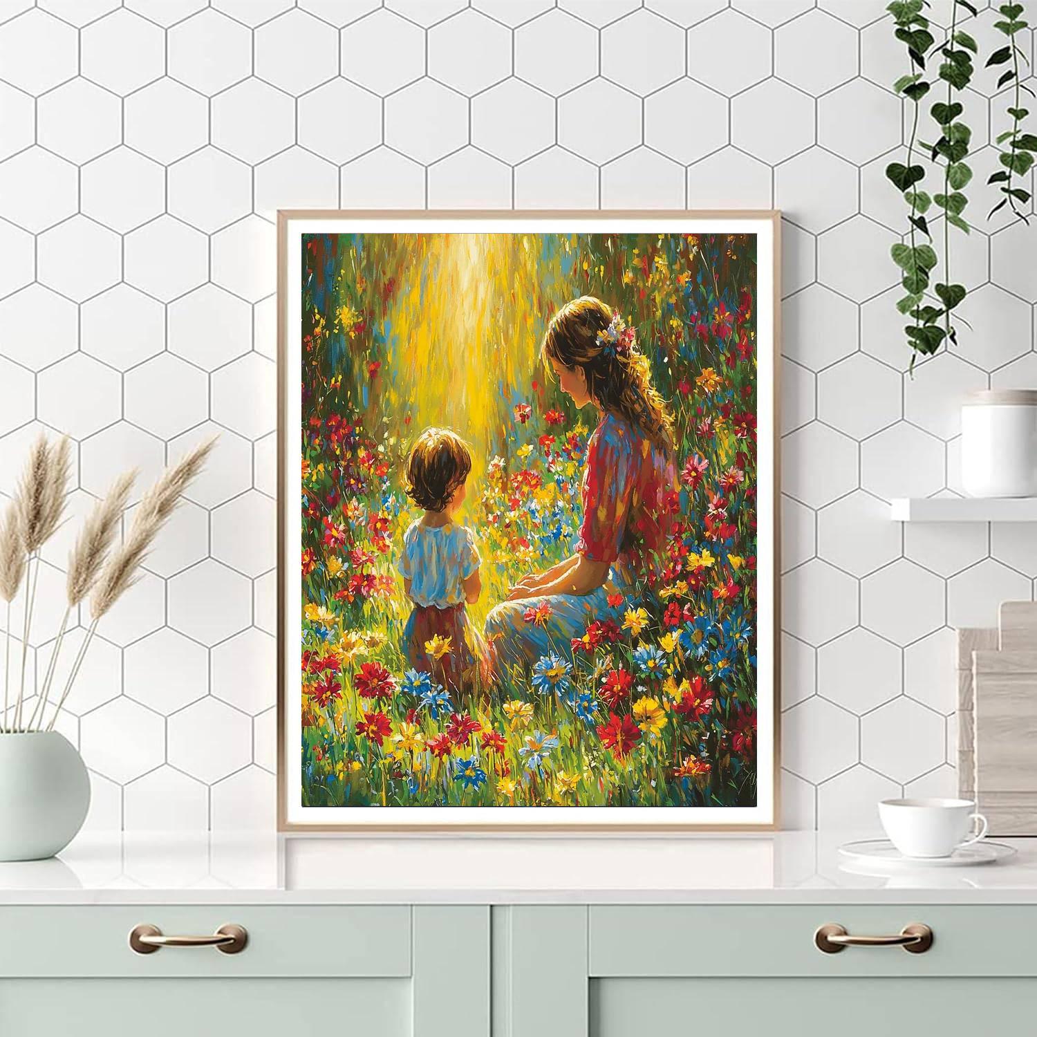Motherly Garden Of Joy Numbered Painting Kits
