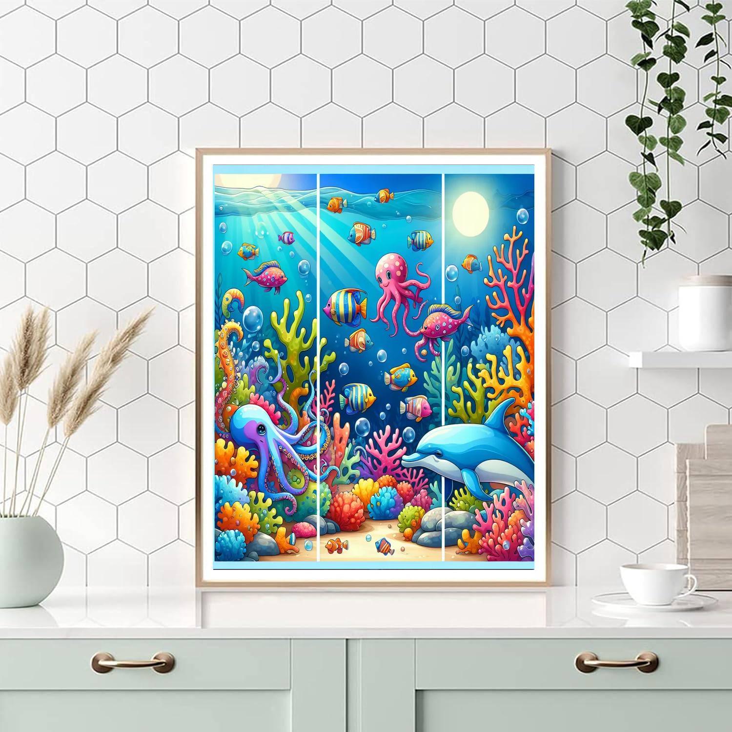 Bubbly Sea Creatures Painting By Numbers Kit