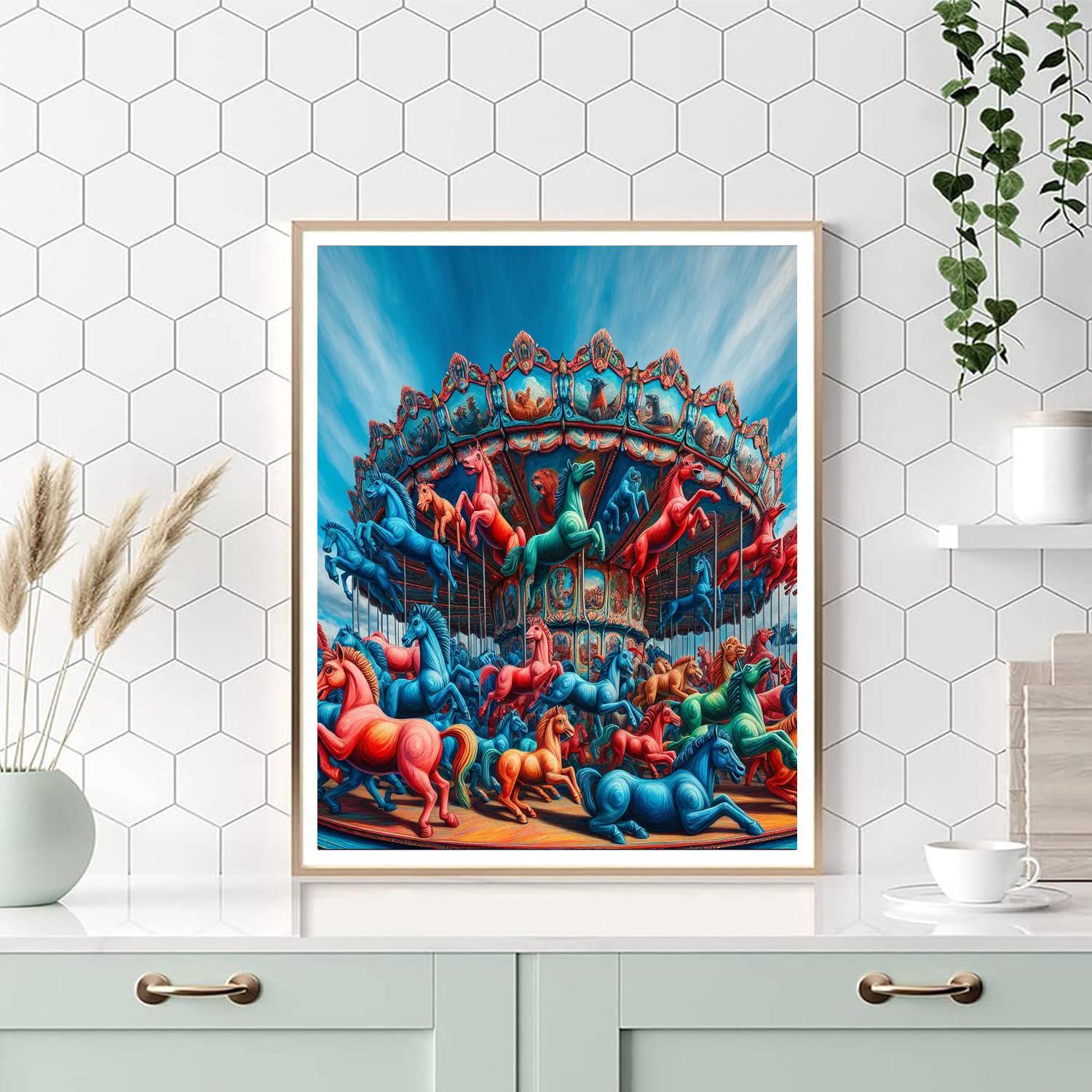 Merry-go-round Magic Paint By Color