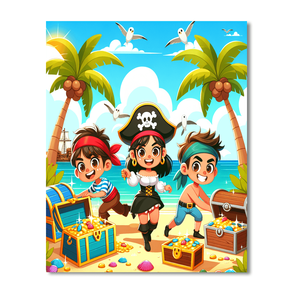 Fantasy Treasure Hunt Numbered Painting Kits