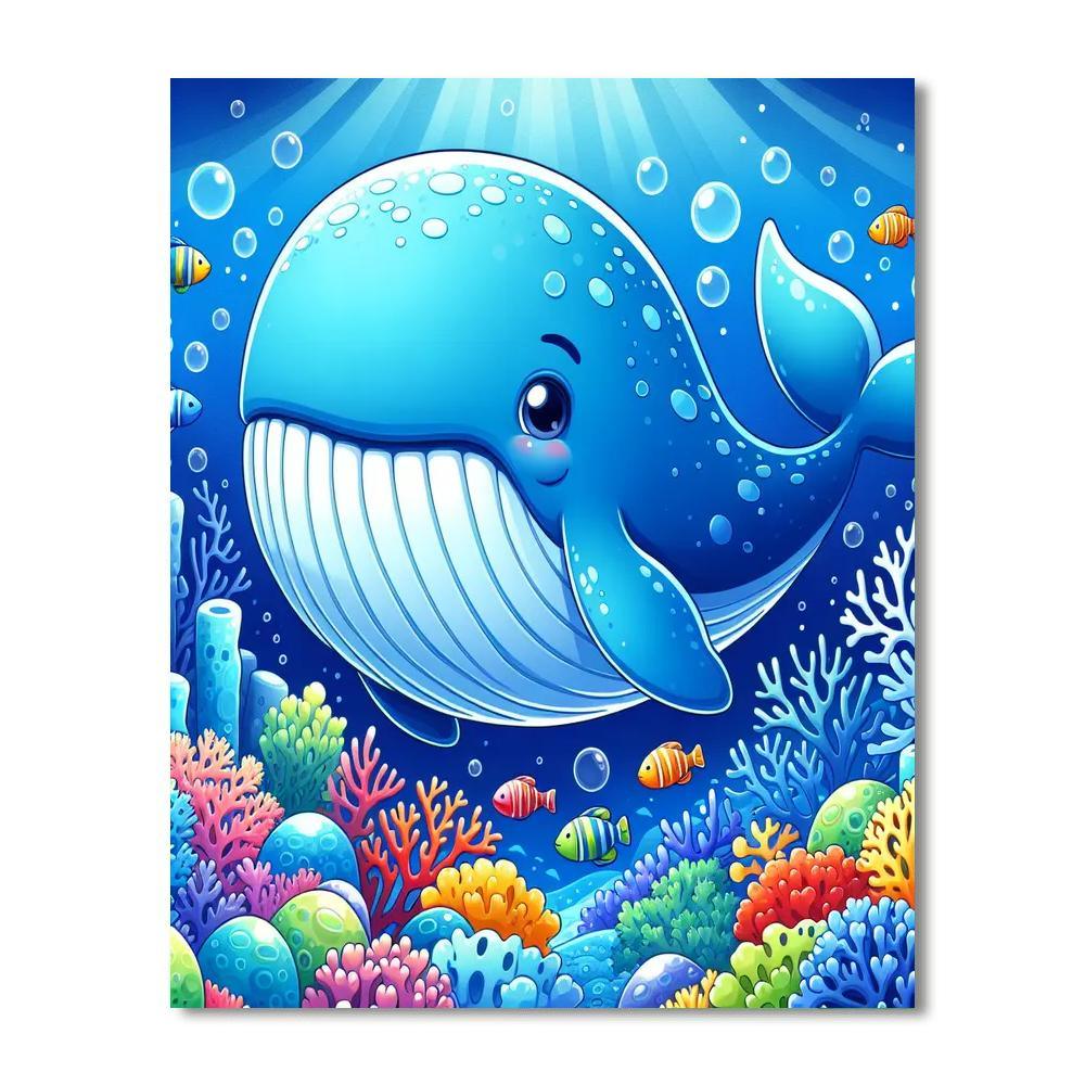 Wacky Whale Adventure Paint By Numbers