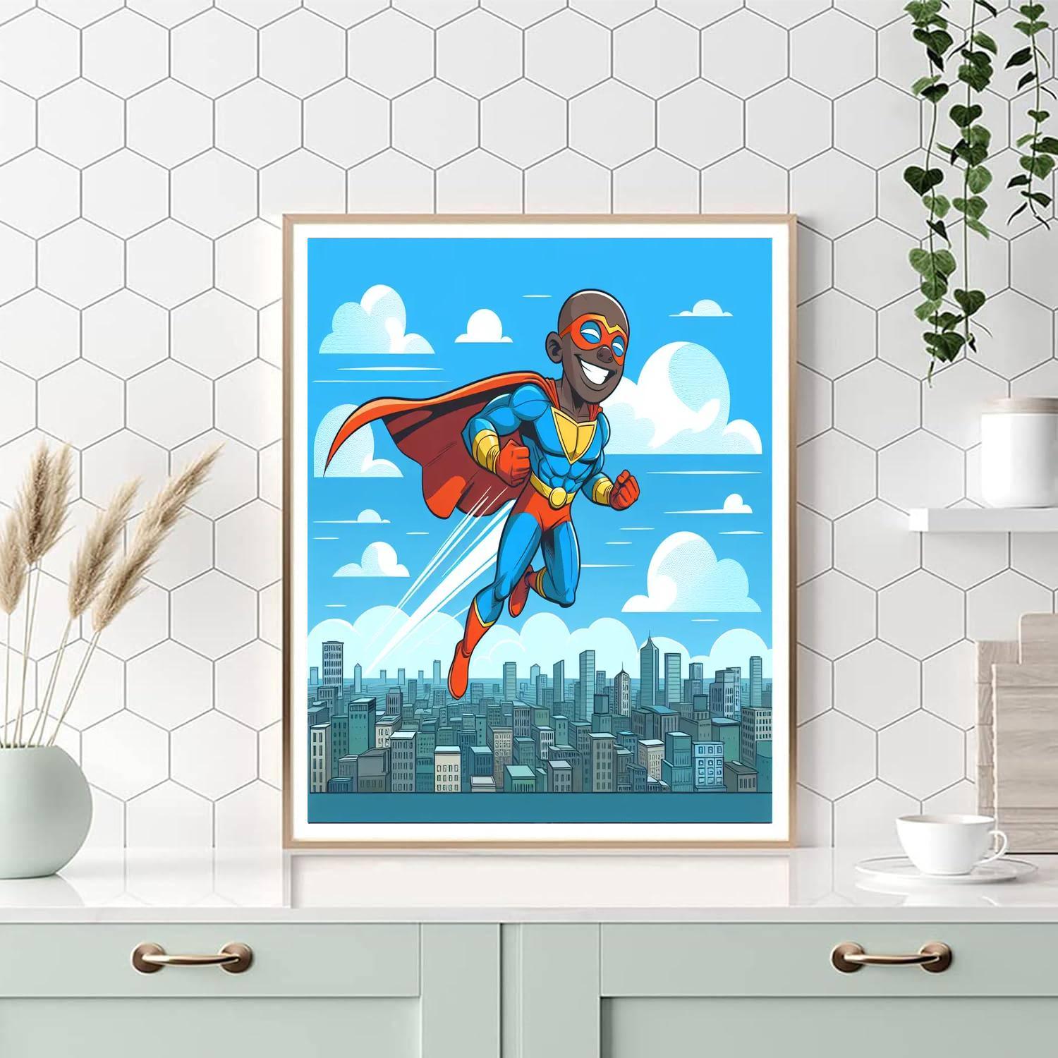 Superhero Action Pack Paint By Numbers Kits
