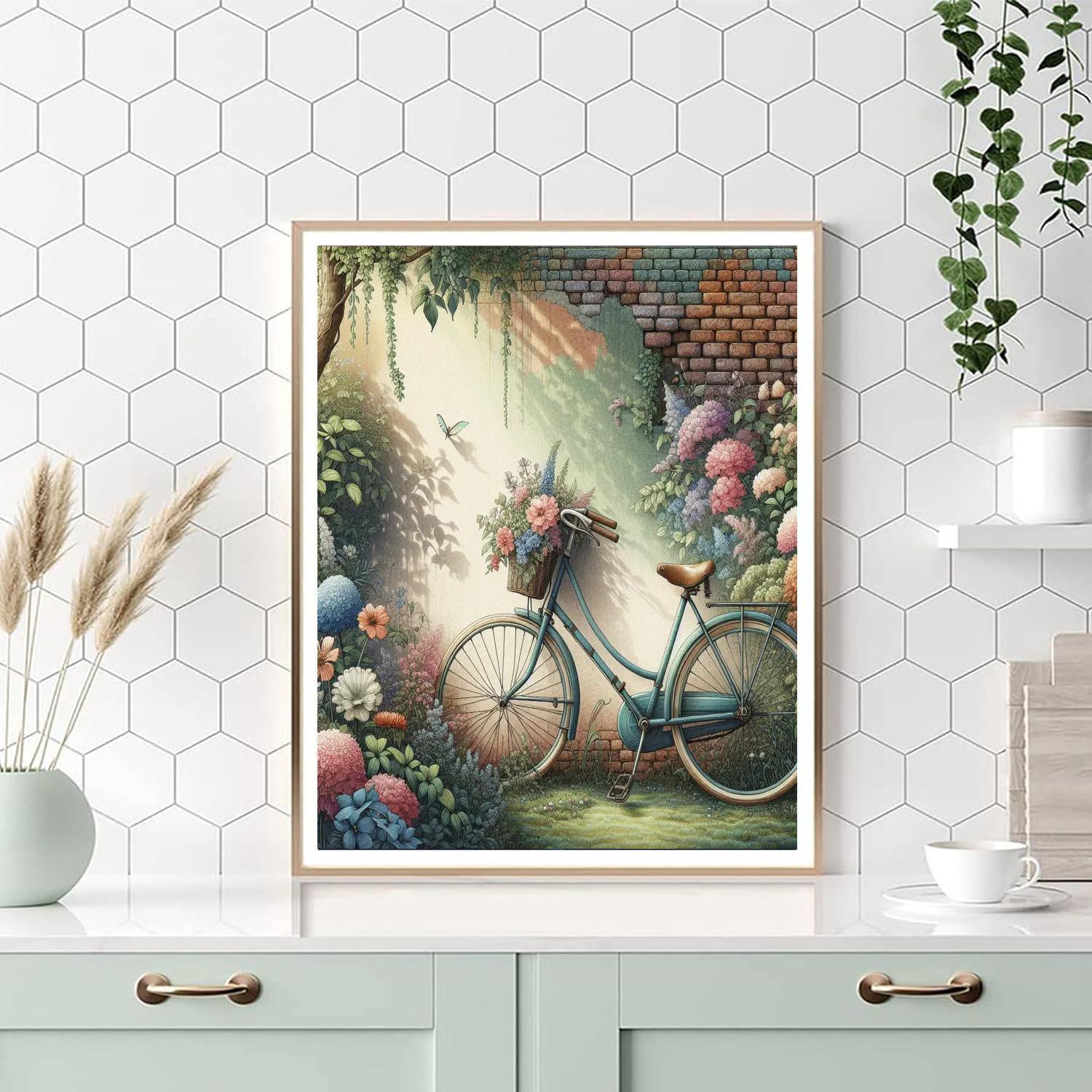 Vintage Bicycle Getaway Paint By Numbers Kits