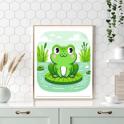 Fanciful Frog Numbered Painting Kits