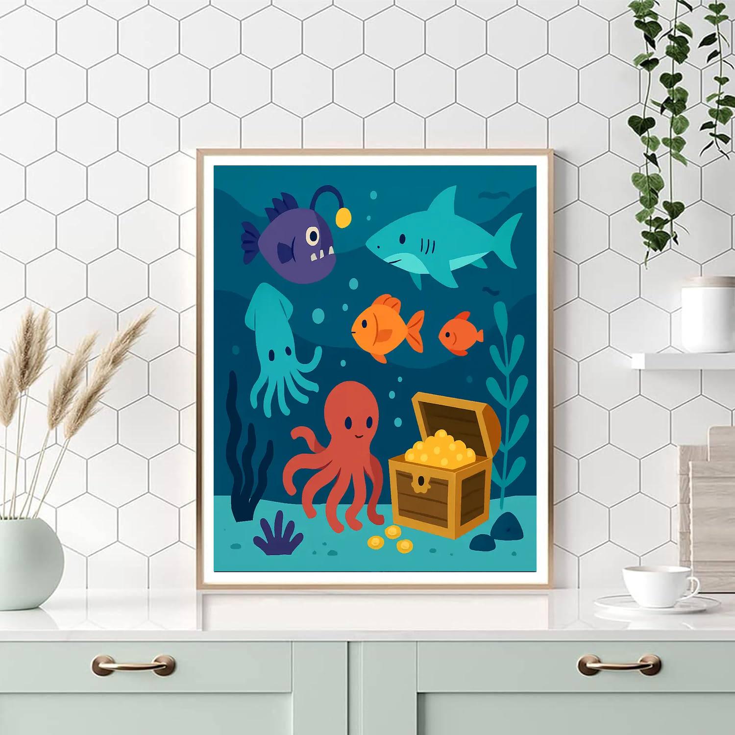 Deep Sea Dive Paint By Color