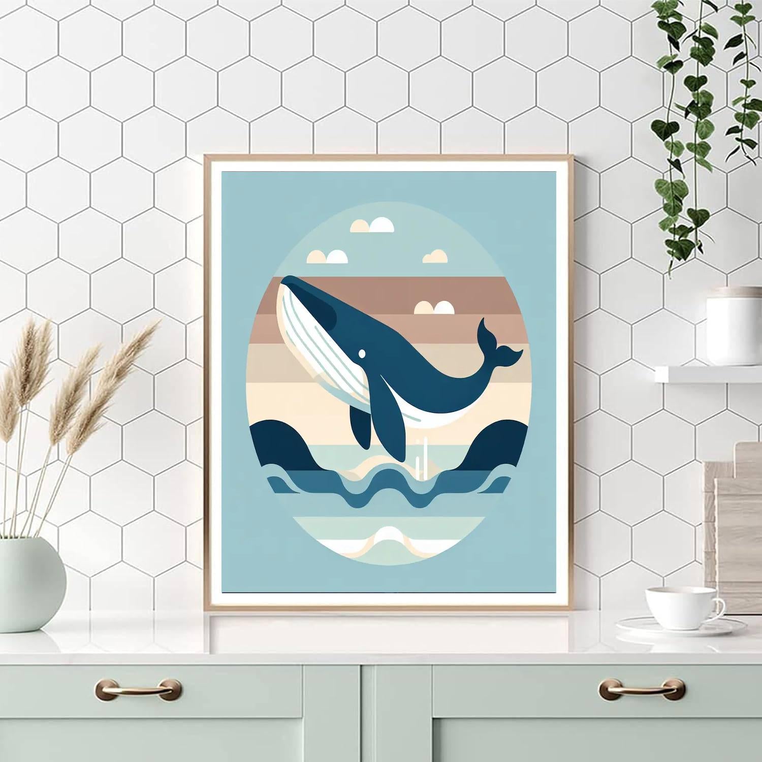 Whale Watcher Wonders Paint By Numbers Art