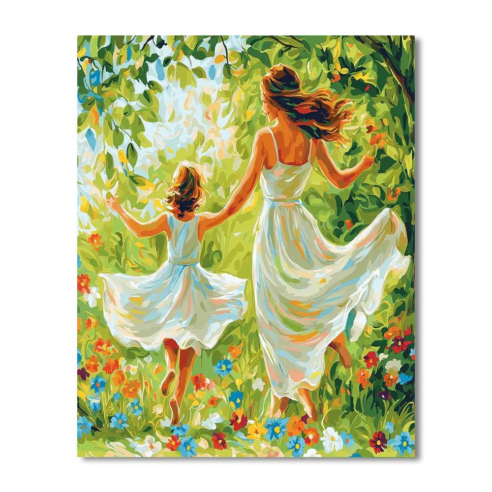Mom And Me In Harmony Painting Number Kit