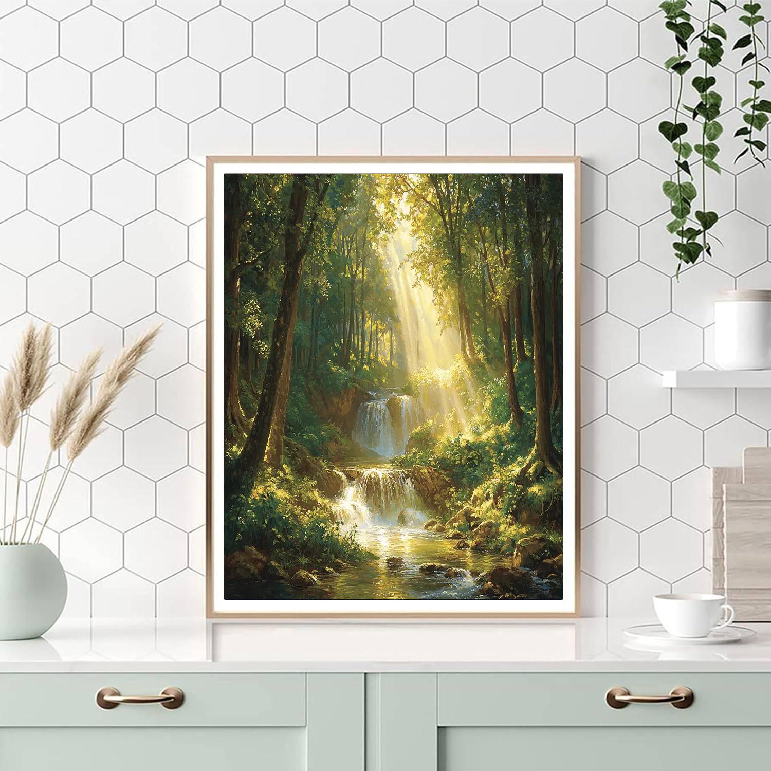 Thomas Kinkade Inspired The Hidden Glen  Paint By Numbers Kits