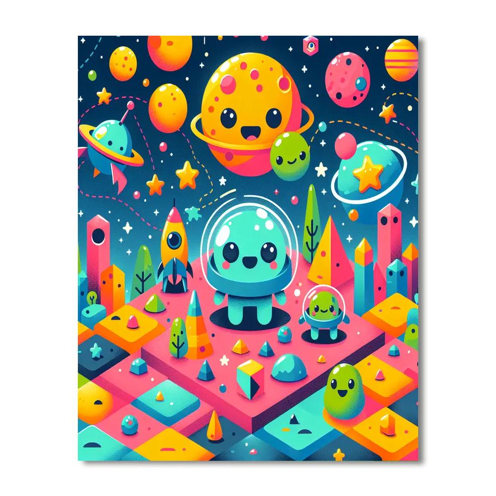 Amazing Alien Adventure Painting By Numbers Kit