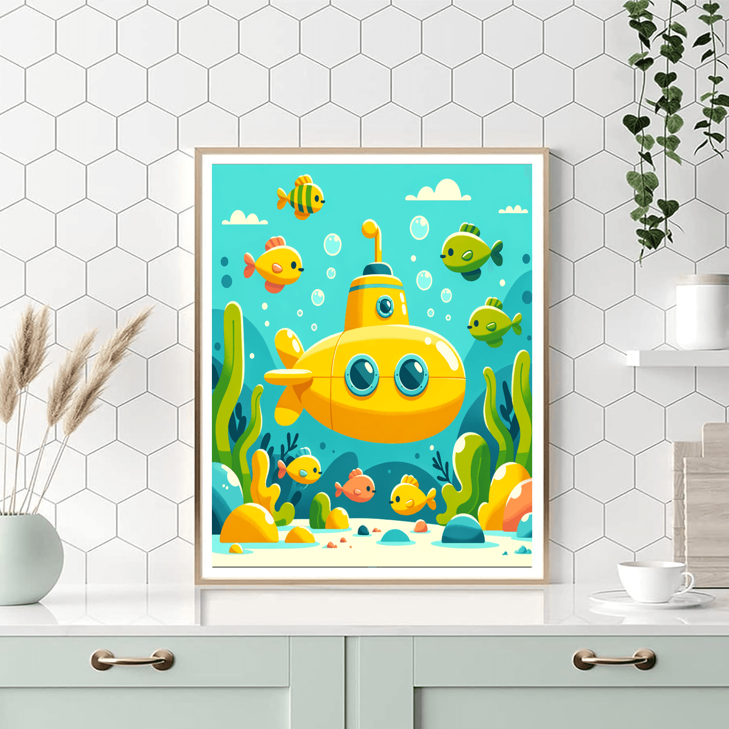 Ocean Explorer's Submarine Number Painting