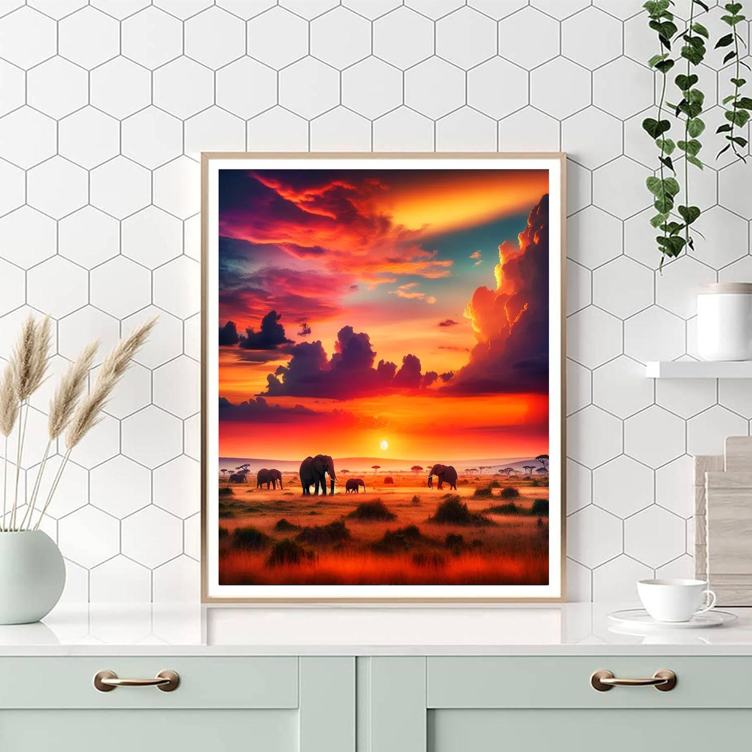 Majestic Savanna Wander Paint By Numbers