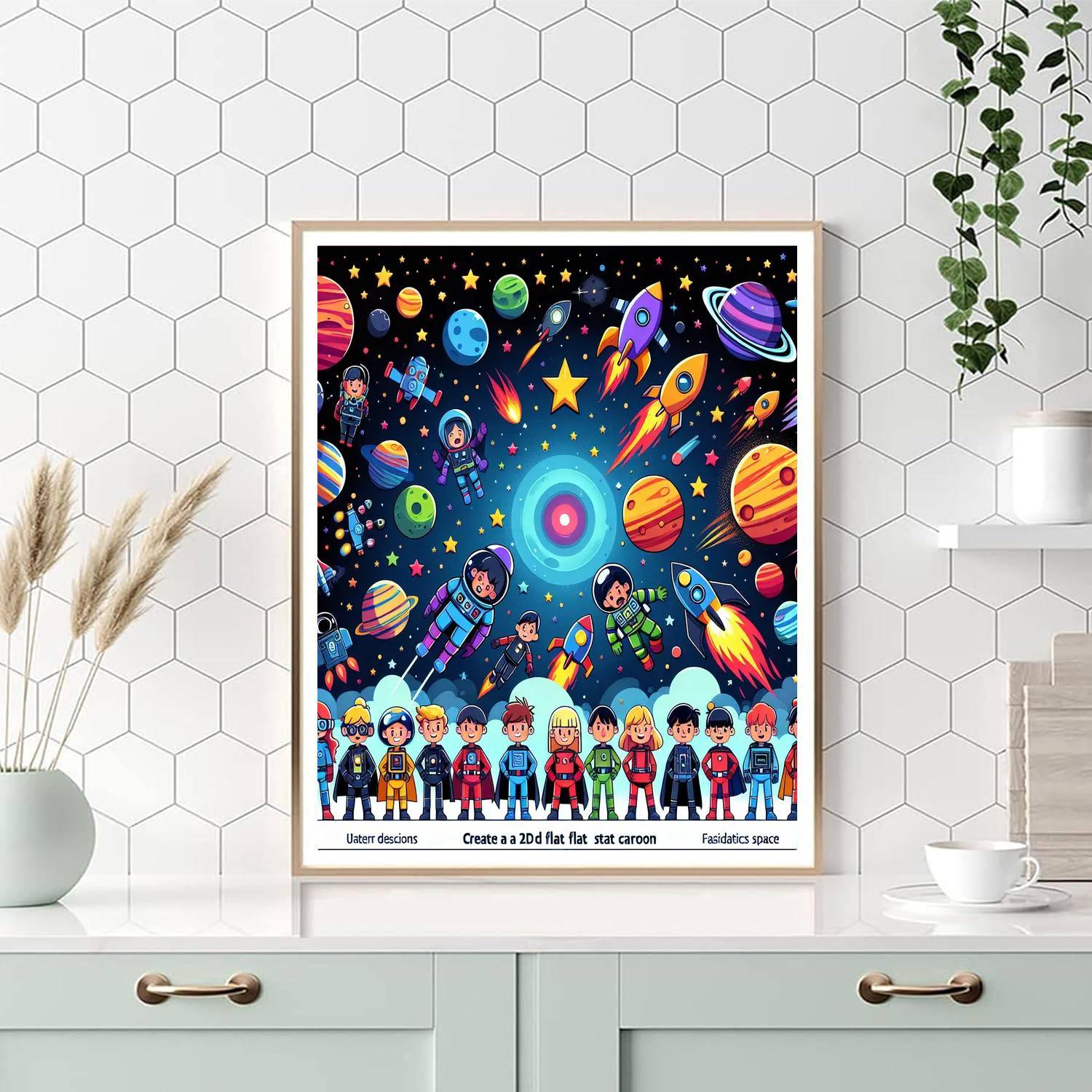 Galactic Adventure Rescue Paint By Color