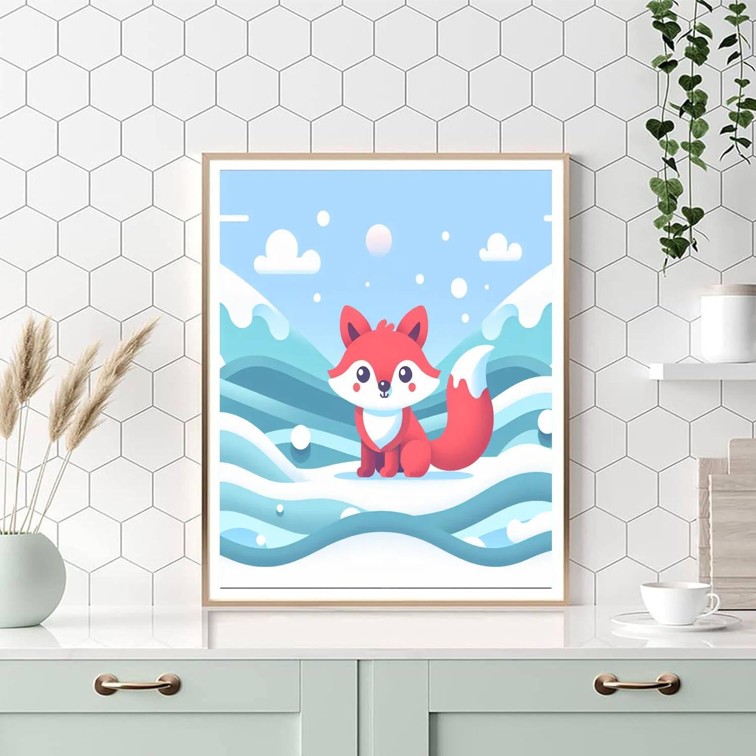 Arctic Fox's Secret Tale Painting By Numbers Kit