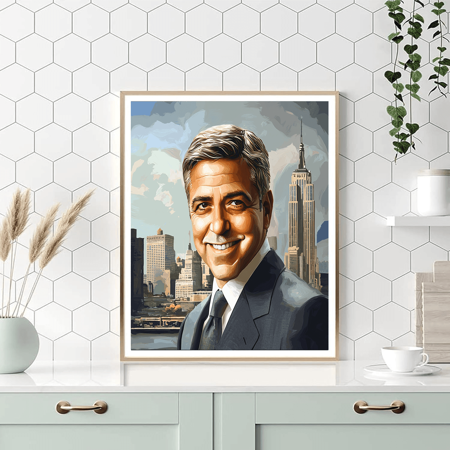 George Clooney: Classic Charisma Unbound Painting Number Kit