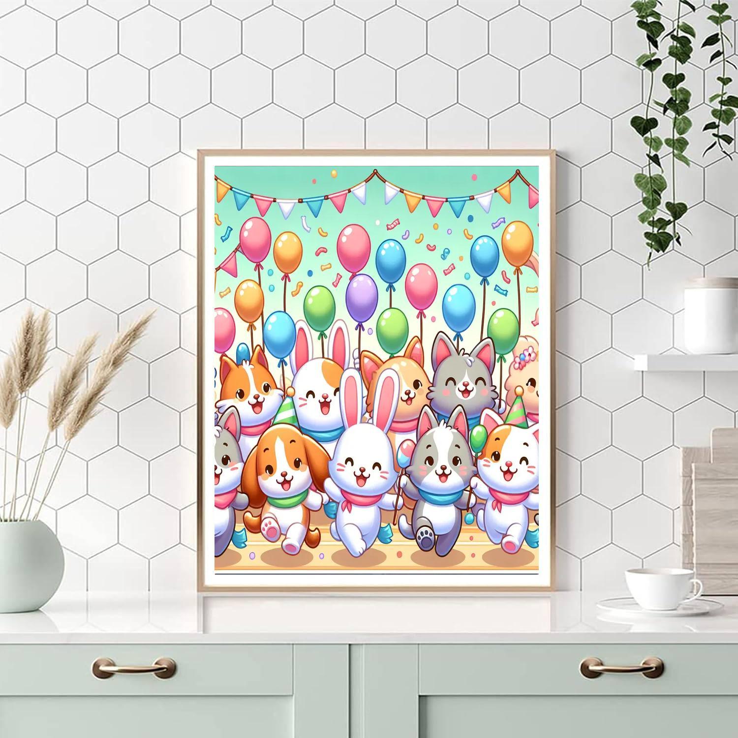 Cute Critter Parade Paint By Number