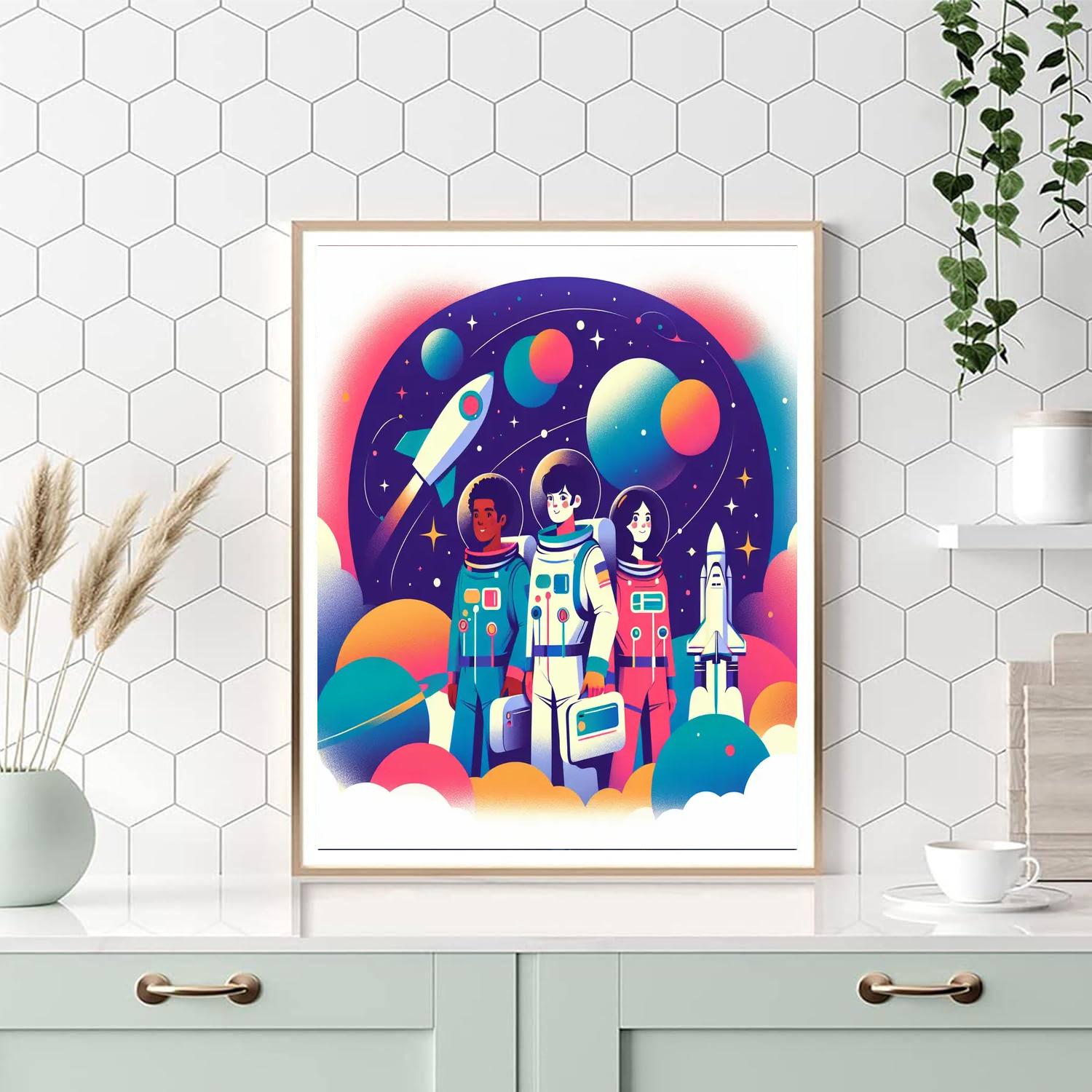Brave Space Adventure Painting By Numbers Kit