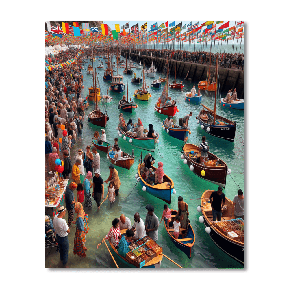 Harbour Day - Sweden Paint By Numbers Kits