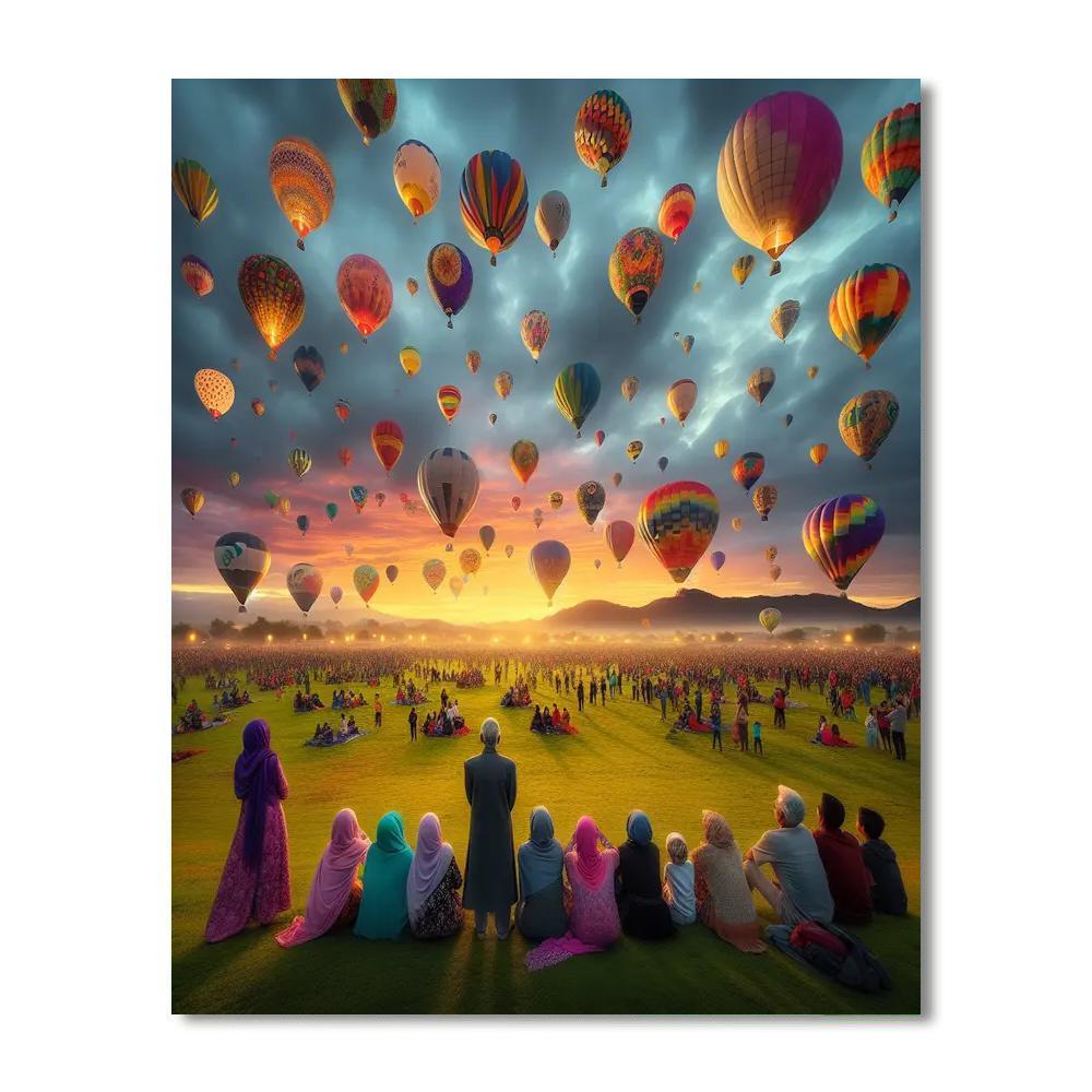 International Balloon Fiesta - Mexico Paint By Numbers