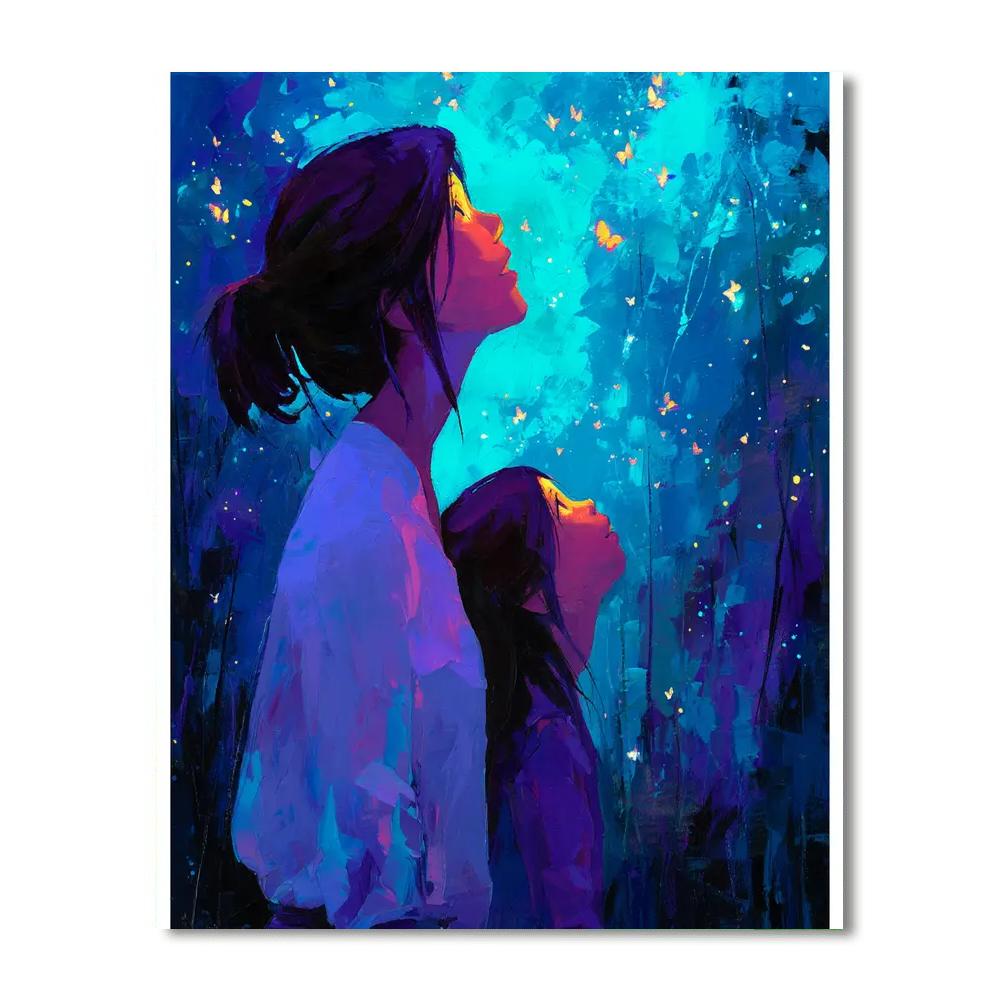 Mother's Love Under The Stars Numbered Painting Kits