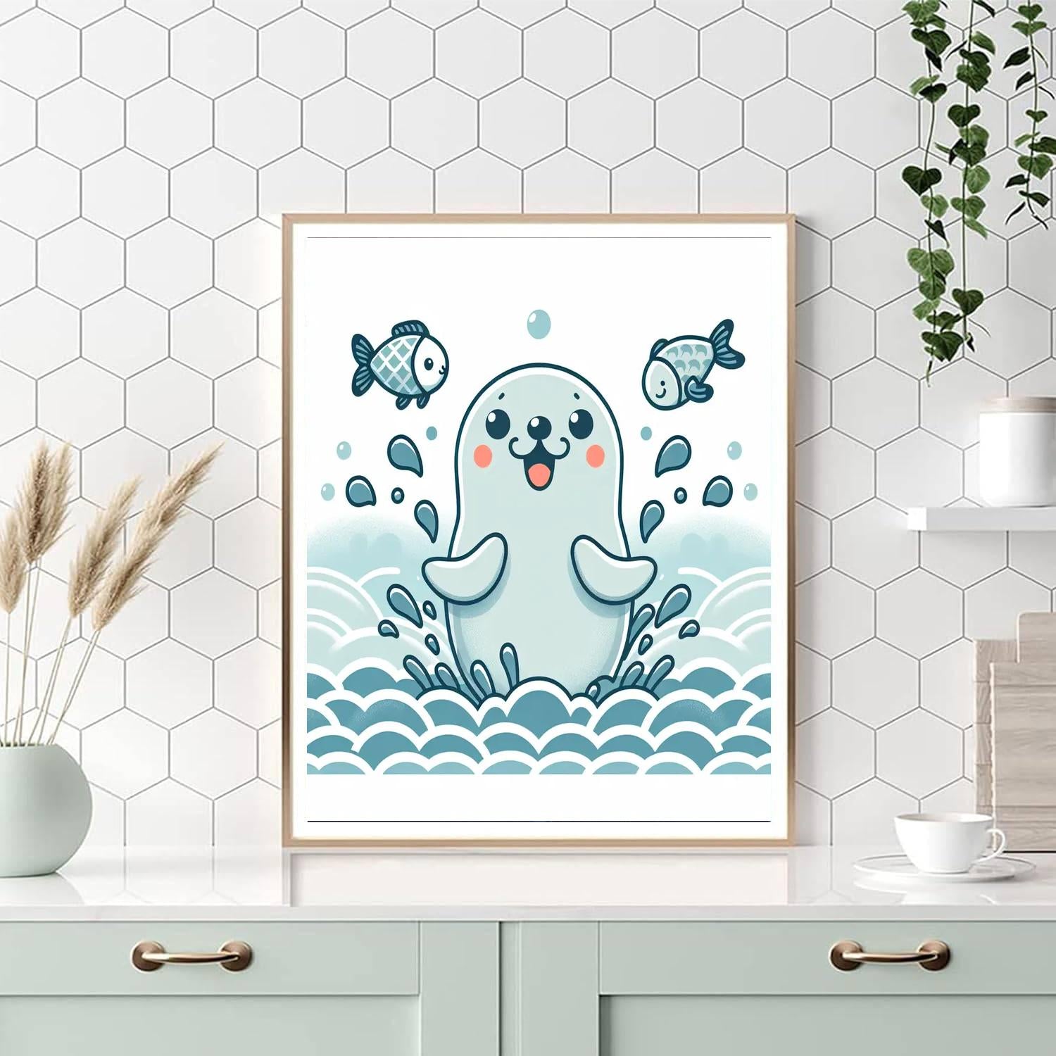 Bubbly Seal Numbered Painting Kits