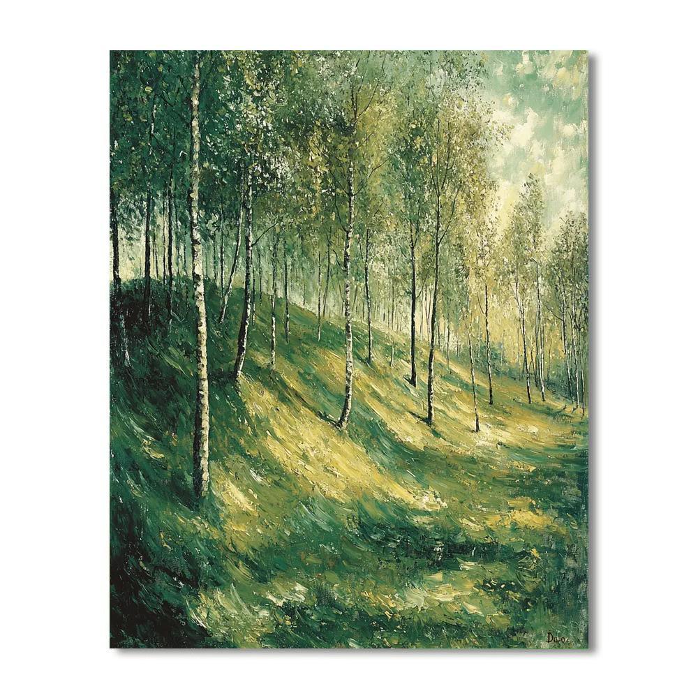 Edgar Degas Inspired Breeze Through The Trees  Paint By Color