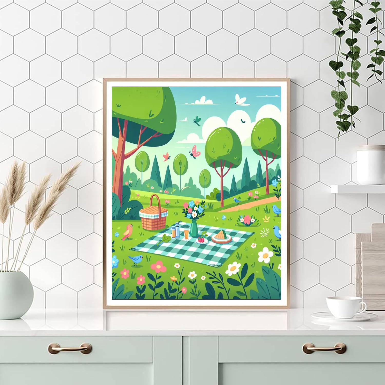 Secret Garden Picnic Paint By Numbers Kits