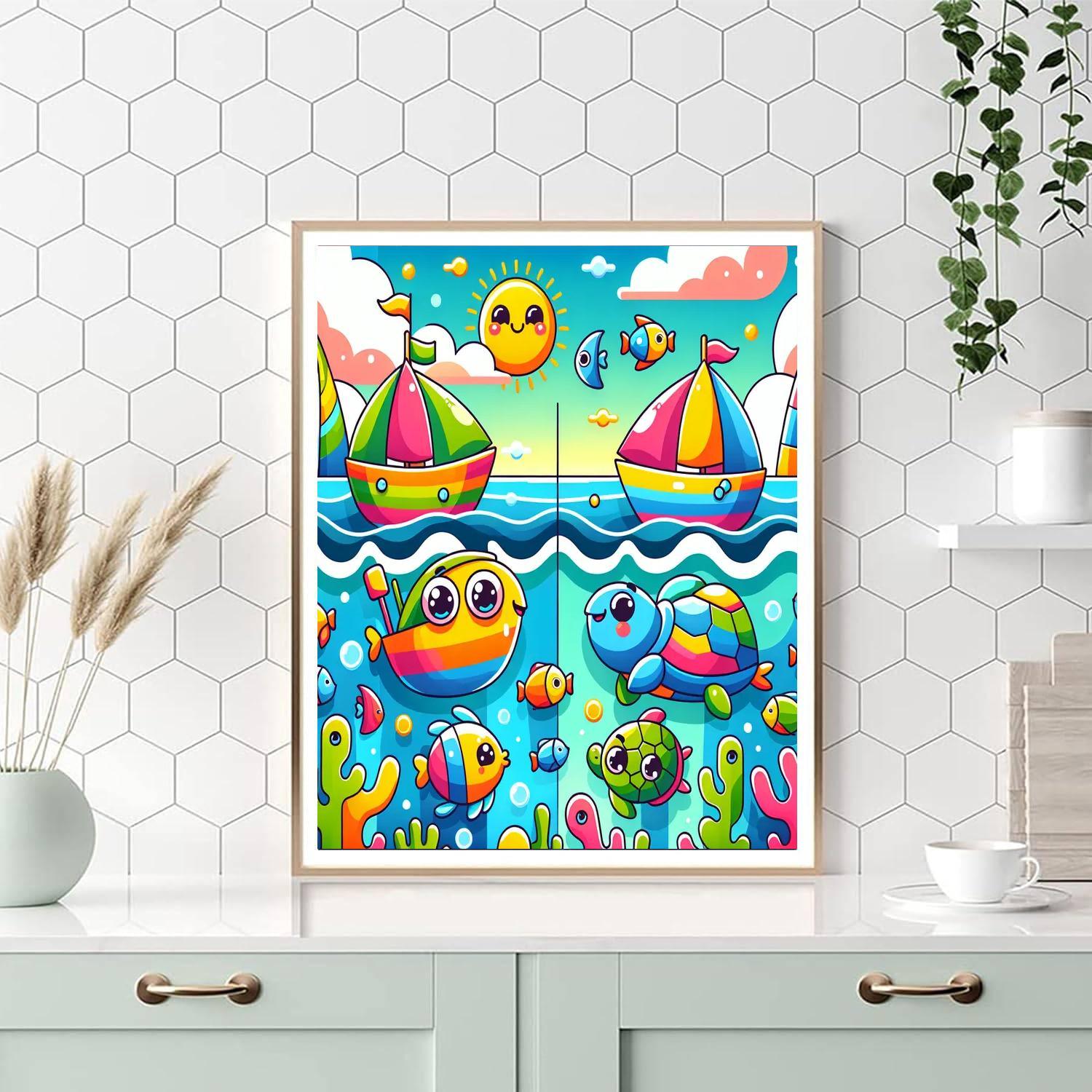 Happy Harbor Adventures Paint By Number