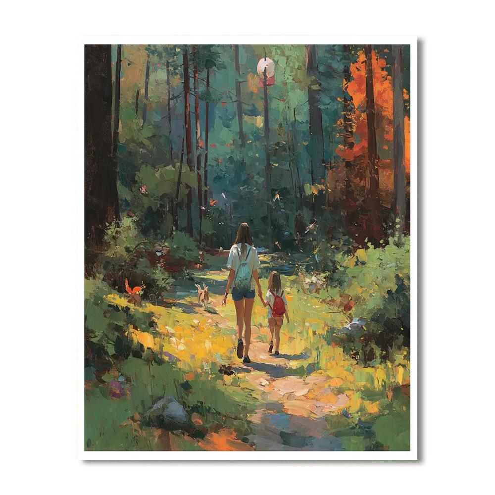 Nature Adventures With Mom Painting Number Kit